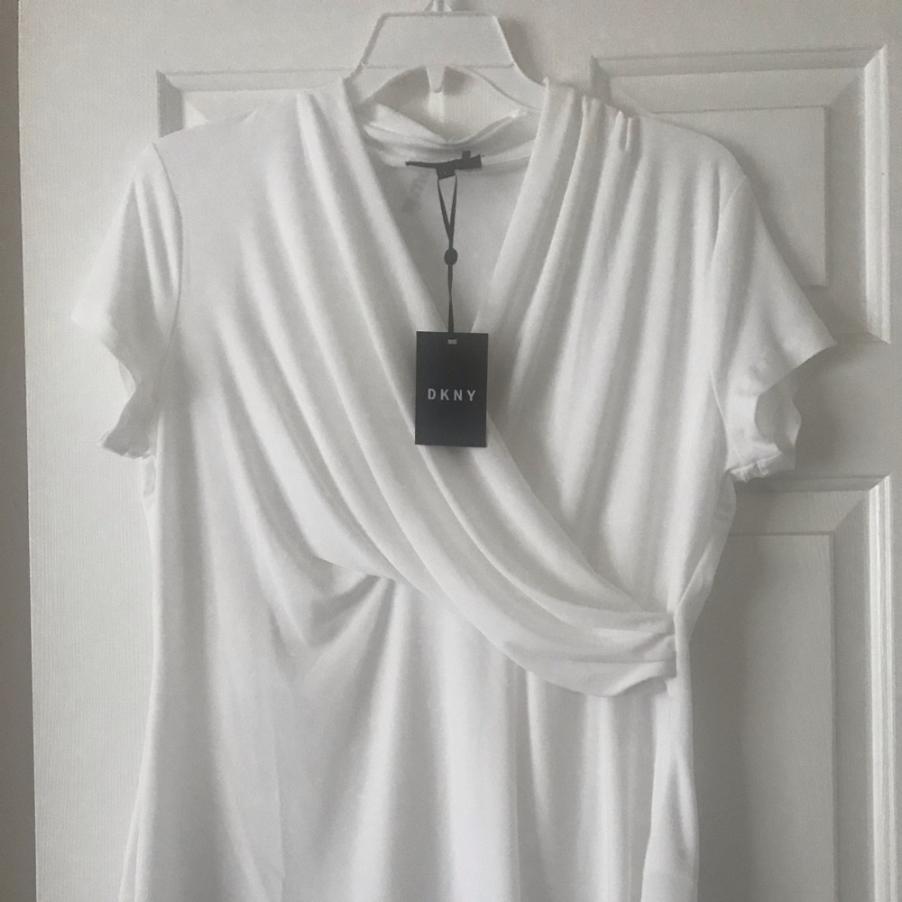 DKNY white blouse